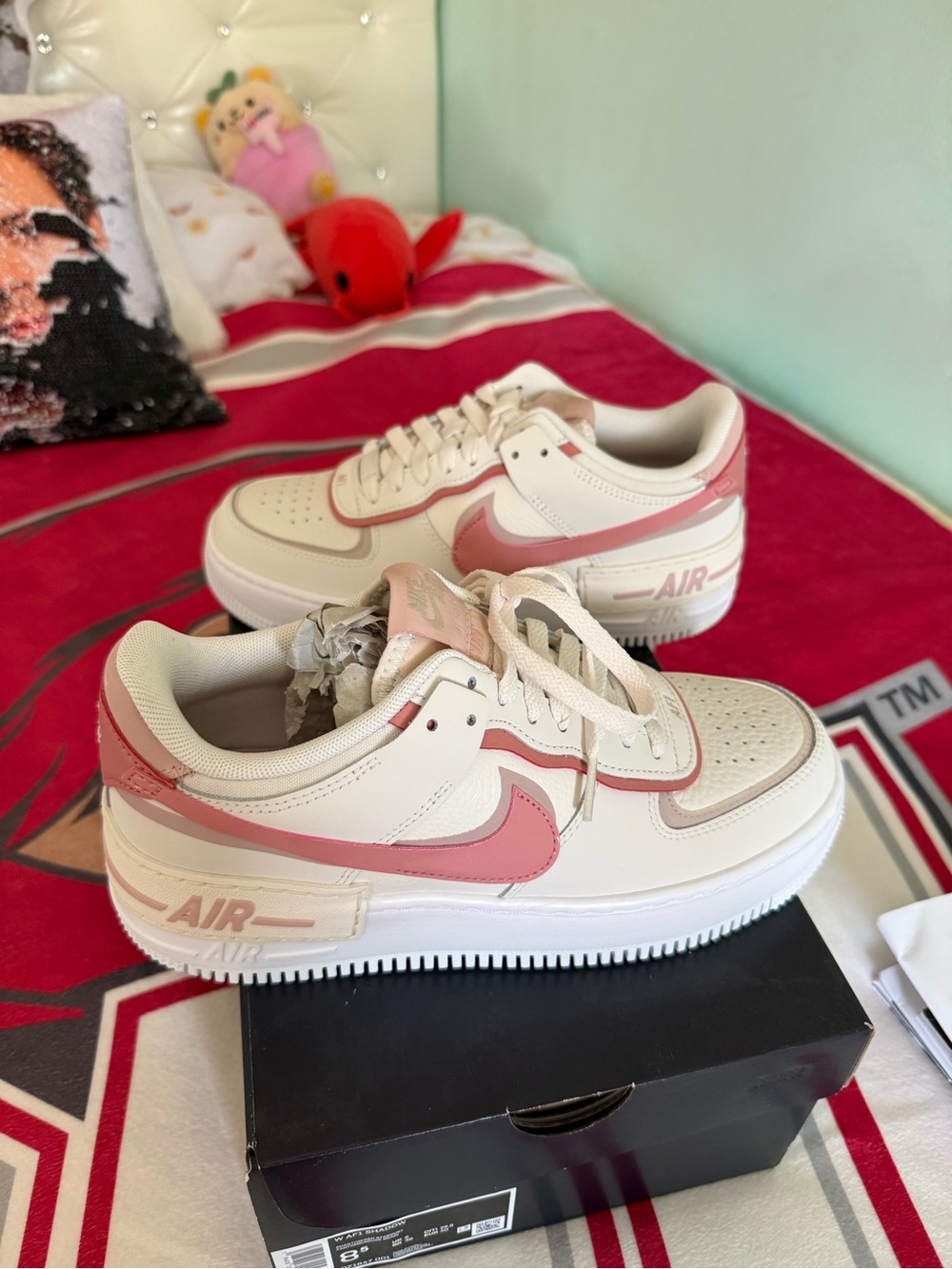 Nike Women Air Force 1 Low - Cream & Pink Accent